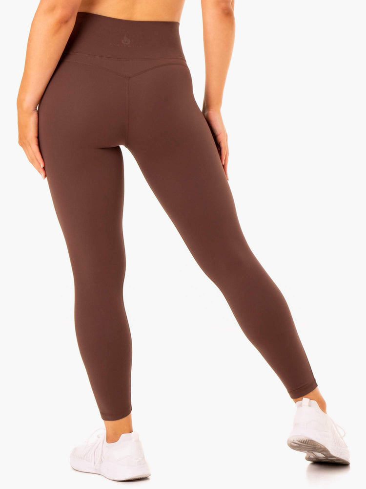 Leggings Ryderwear Nkd Align Chocolat Femme | PRT-99895787