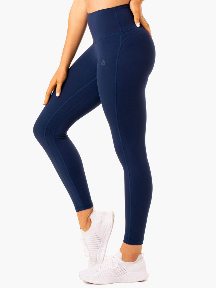 Leggings Ryderwear Nkd Align Bleu Marine Femme | KTW-08297004