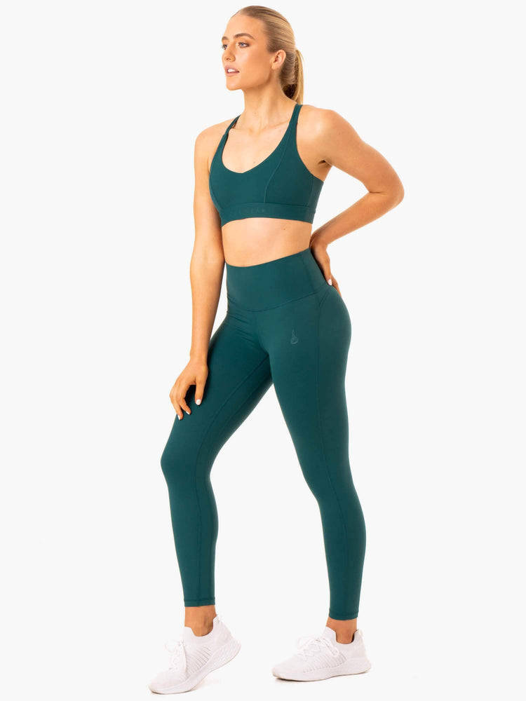 Leggings Ryderwear Nkd Align Turquoise Femme | FYG-83018421