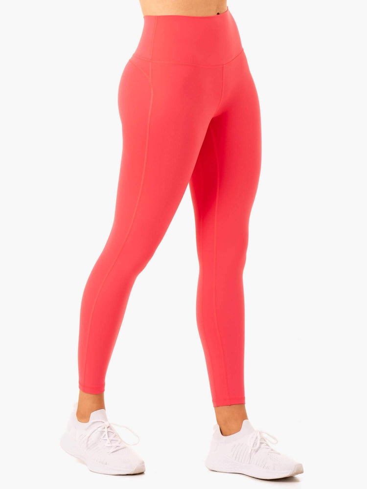 Leggings Ryderwear Nkd Align Rouge Femme | PYR-70114030