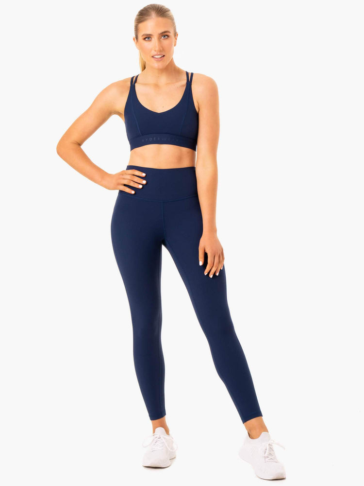 Leggings Ryderwear Nkd Align Bleu Marine Femme | KTW-08297004