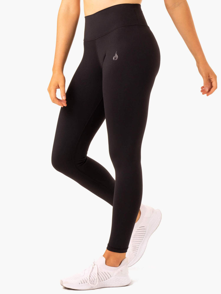 Leggings Ryderwear Movement High Waisted Pocket Noir Femme | MSZ-39188487