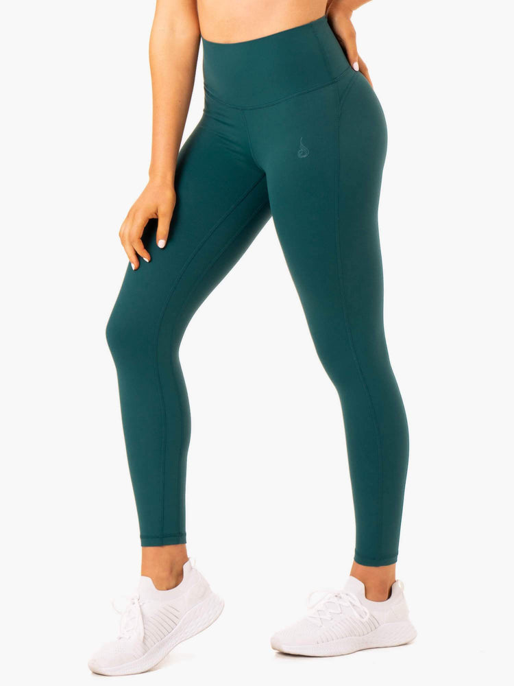 Leggings Ryderwear Nkd Align Turquoise Femme | FYG-83018421