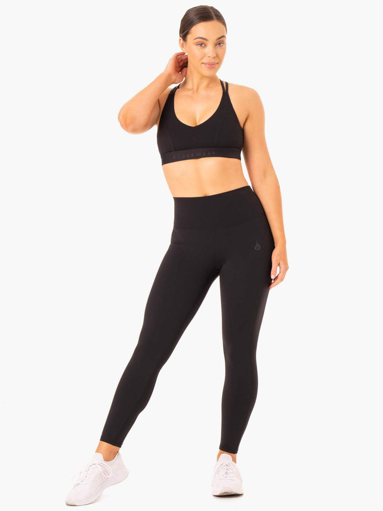 Leggings Ryderwear Nkd Align Noir Femme | NYV-56122822