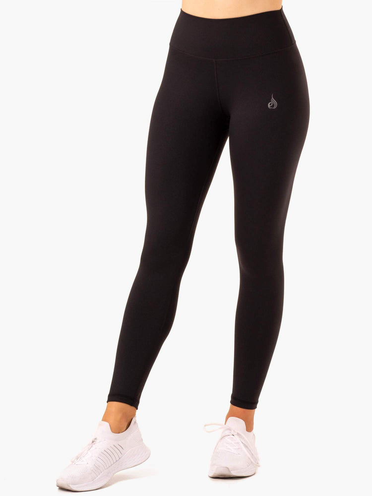 Leggings Ryderwear Movement High Waisted Pocket Noir Femme | MSZ-39188487