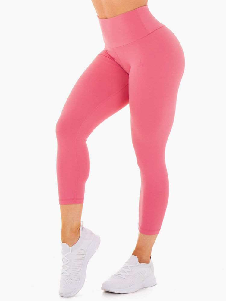 Leggings Ryderwear Motion High Waisted 7/8 Scrunch Bum Rose Femme | GNX-54542052