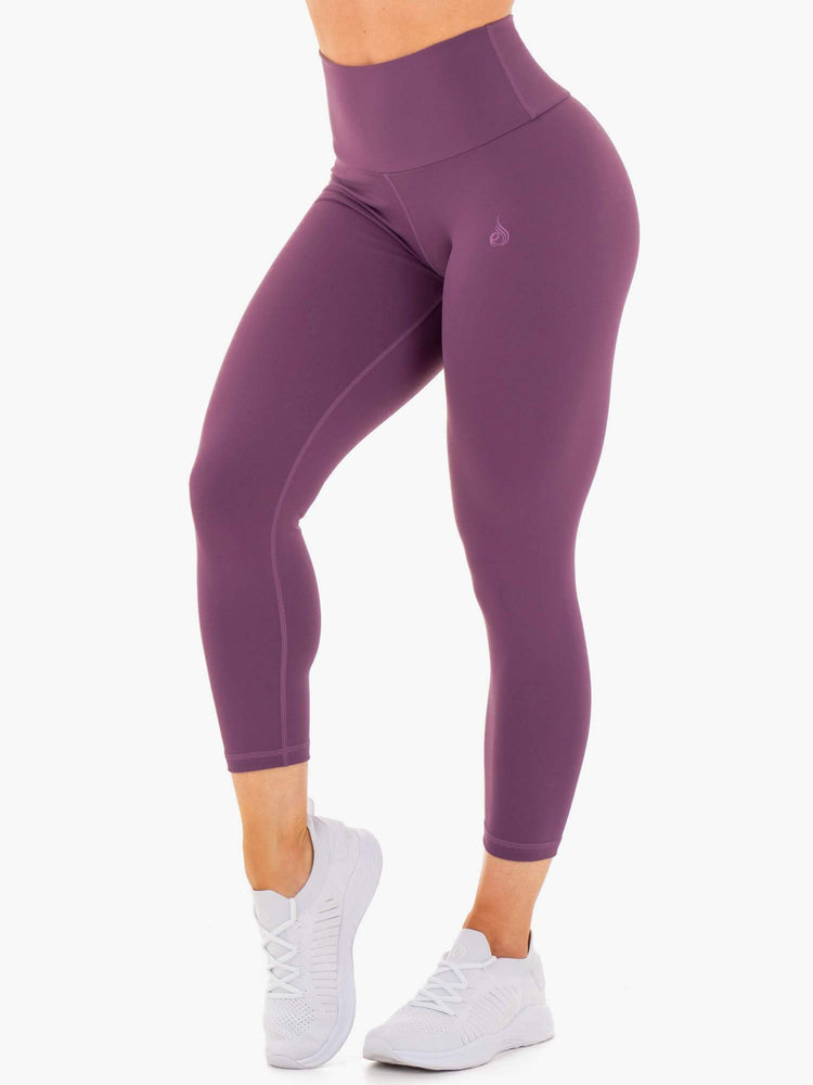 Leggings Ryderwear Motion High Waisted 7/8 Scrunch Bum Violette Femme | QXK-70195284