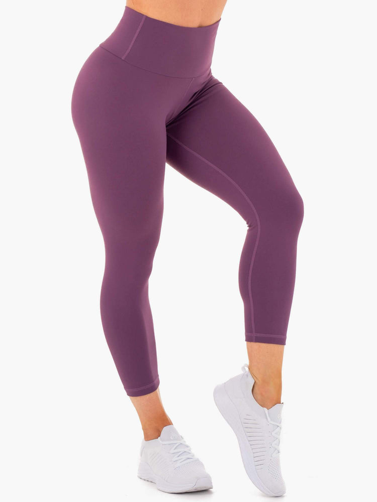 Leggings Ryderwear Motion High Waisted 7/8 Scrunch Bum Violette Femme | QXK-70195284