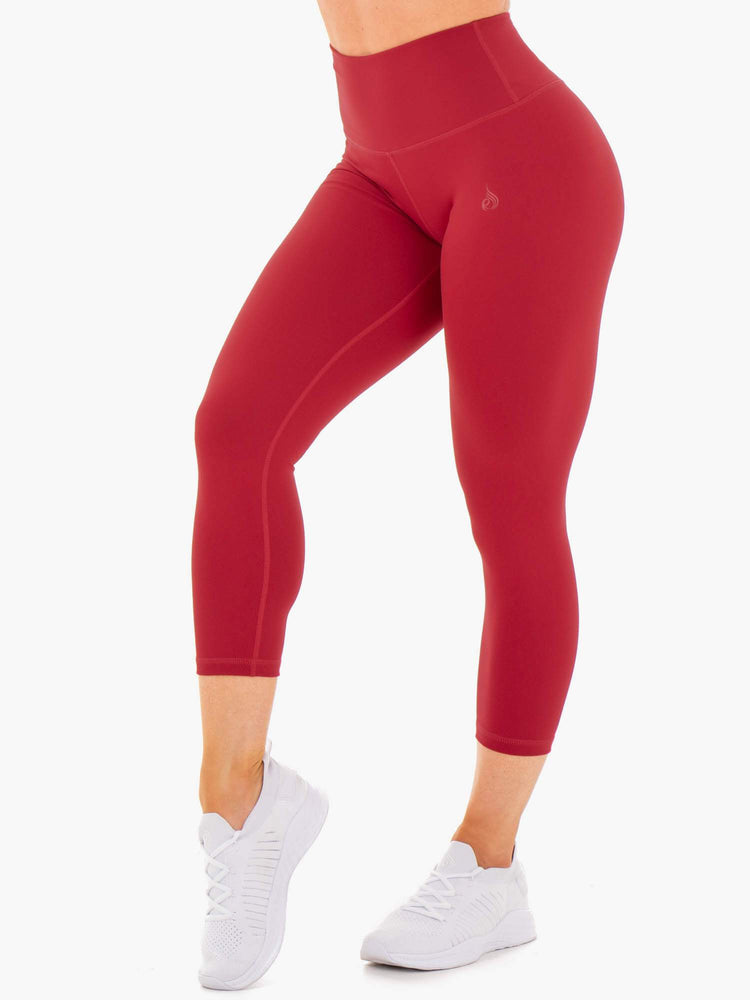 Leggings Ryderwear Motion High Waisted 7/8 Rouge Femme | IMF-10166668