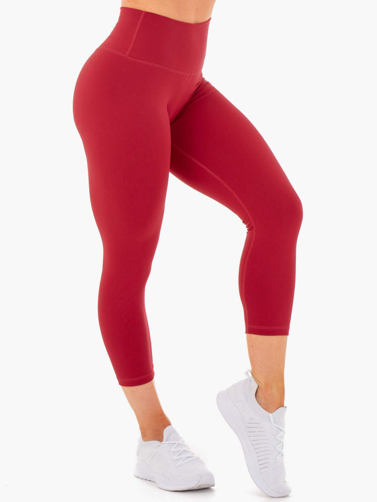 Leggings Ryderwear Motion High Waisted 7/8 Rouge Femme | IMF-10166668