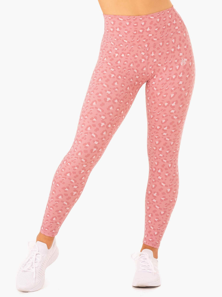 Leggings Ryderwear Hybrid Full Length Rose Femme | TNY-19741617