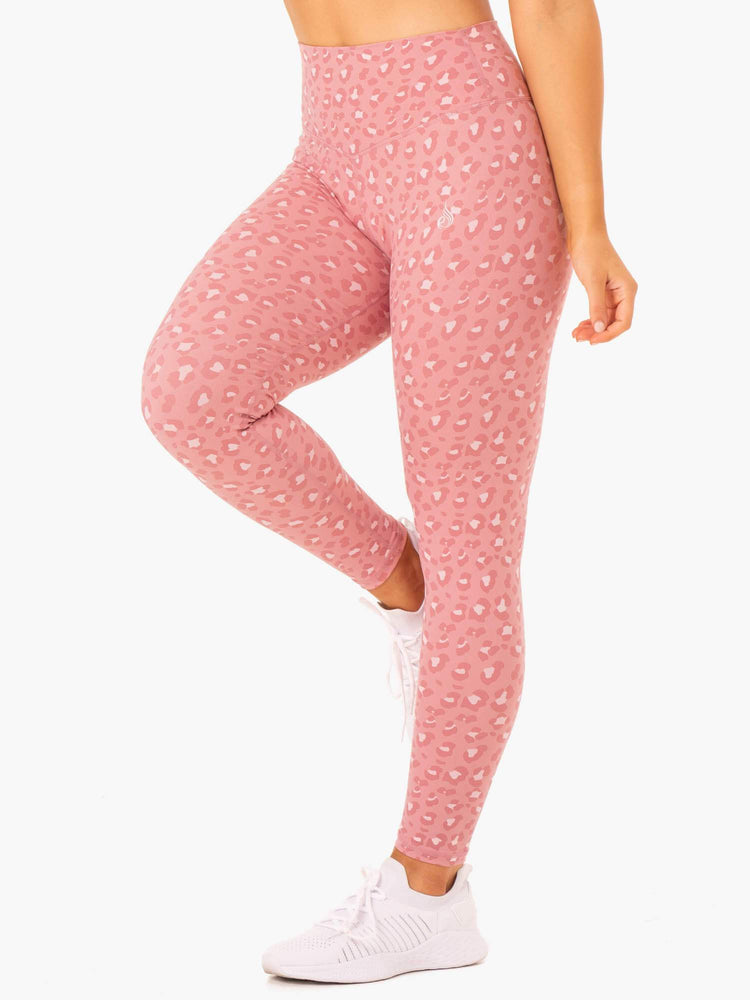 Leggings Ryderwear Hybrid Full Length Rose Femme | TNY-19741617