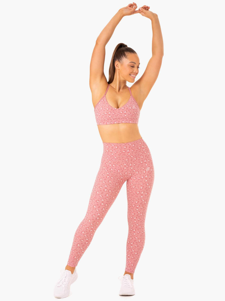 Leggings Ryderwear Hybrid Full Length Rose Femme | TNY-19741617