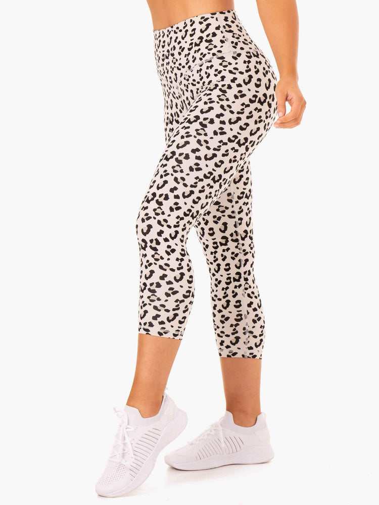 Leggings Ryderwear Hybrid 7/8 Leopard Femme | ZRG-03600128