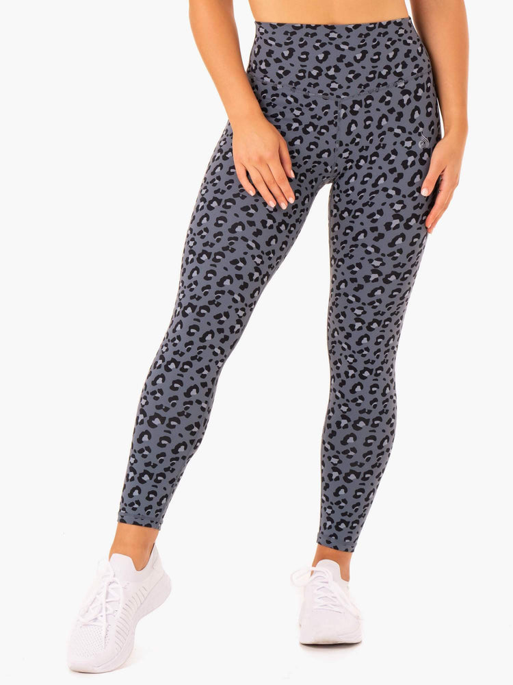 Leggings Ryderwear Hybrid Full Length Leopard Femme | NQT-40581475