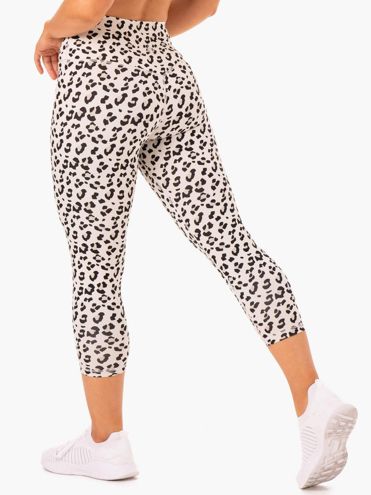 Leggings Ryderwear Hybrid 7/8 Leopard Femme | ZRG-03600128