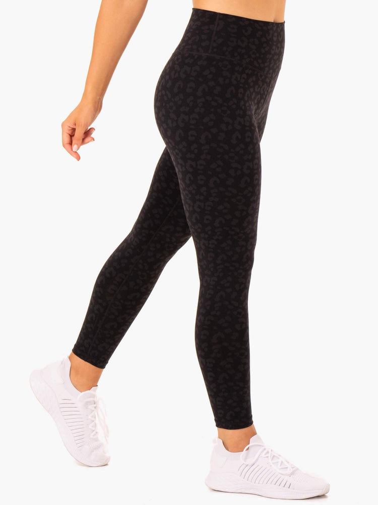 Leggings Ryderwear Hybrid Full Length Noir Femme | PGI-20809621