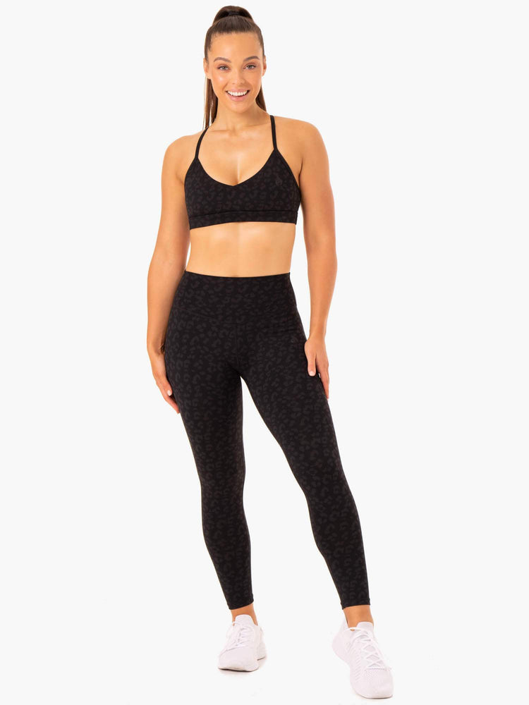 Leggings Ryderwear Hybrid Full Length Noir Femme | PGI-20809621