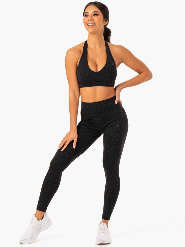 Leggings Ryderwear Hybrid Full Length Noir Femme | PGI-20809621