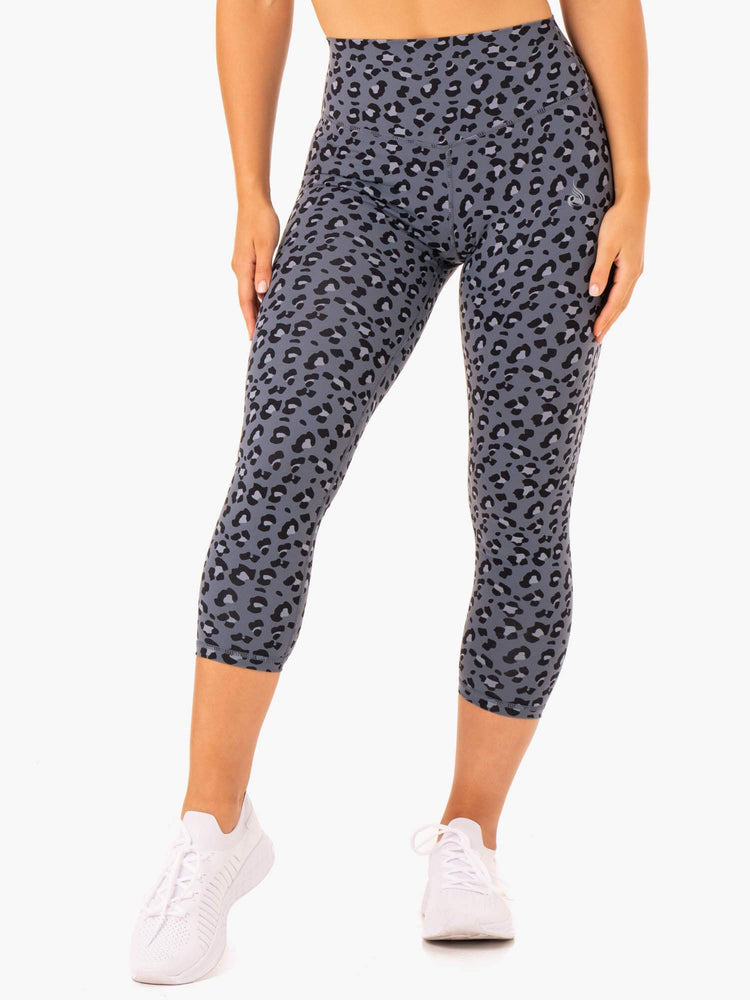 Leggings Ryderwear Hybrid 7/8 Leopard Femme | SSL-37549613