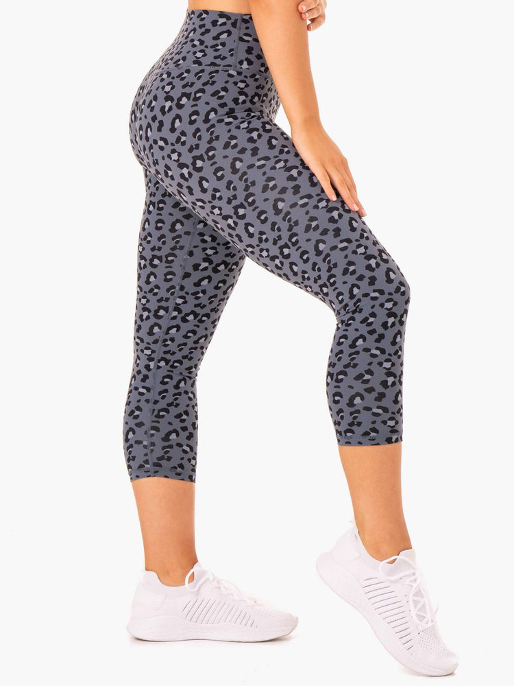 Leggings Ryderwear Hybrid 7/8 Leopard Femme | SSL-37549613