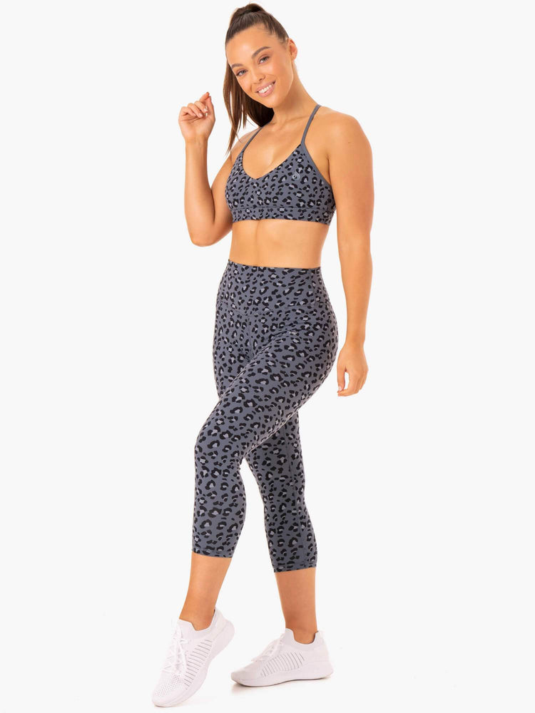 Leggings Ryderwear Hybrid 7/8 Leopard Femme | SSL-37549613