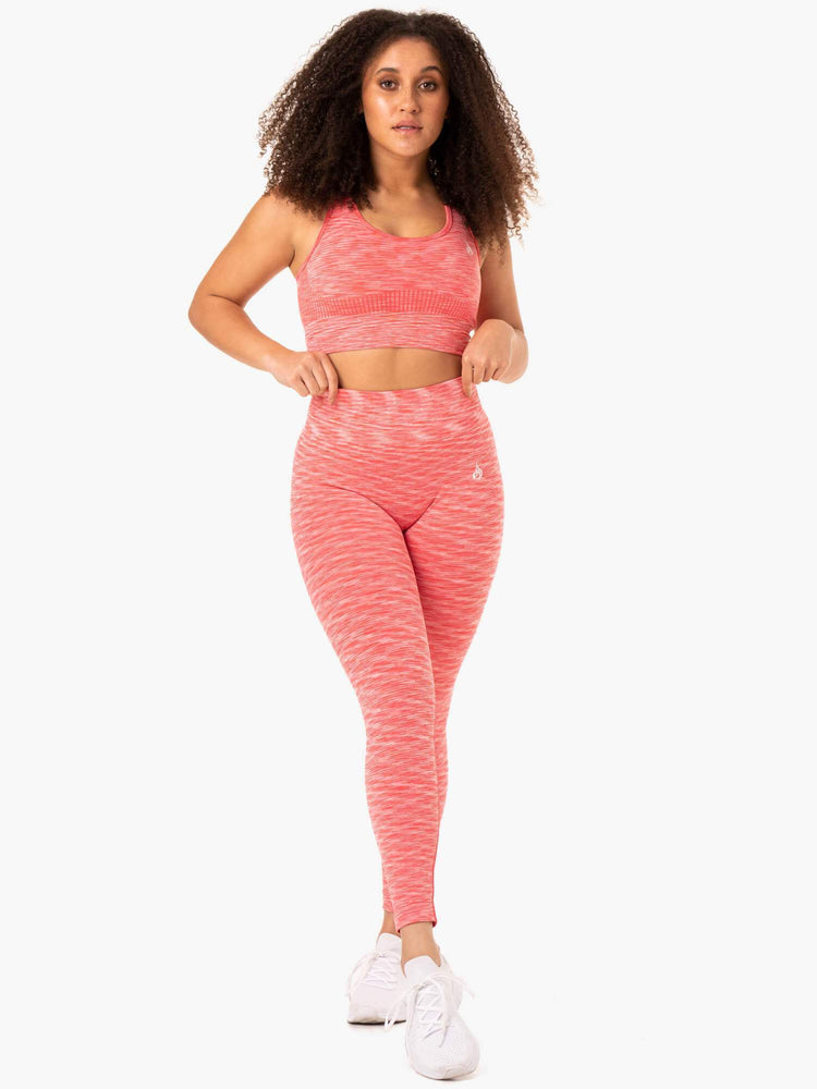 Leggings Ryderwear Evolve Seamless High Waisted Corail Femme | FPN-13677572