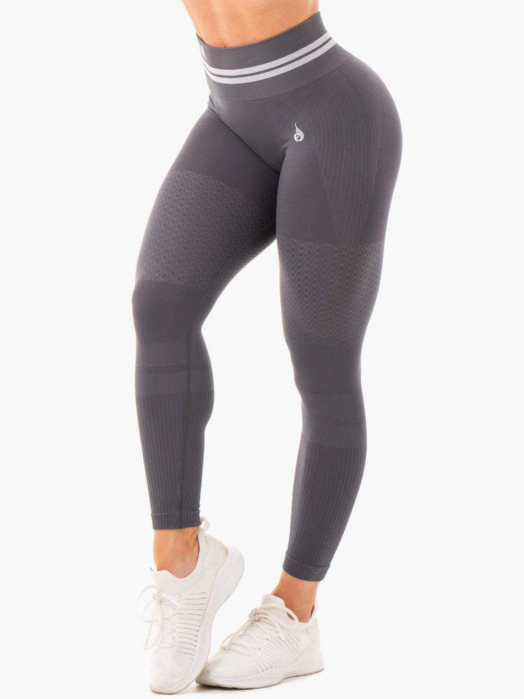 Leggings Ryderwear Freestyle Seamless High Waisted Grise Femme | FFI-04283279