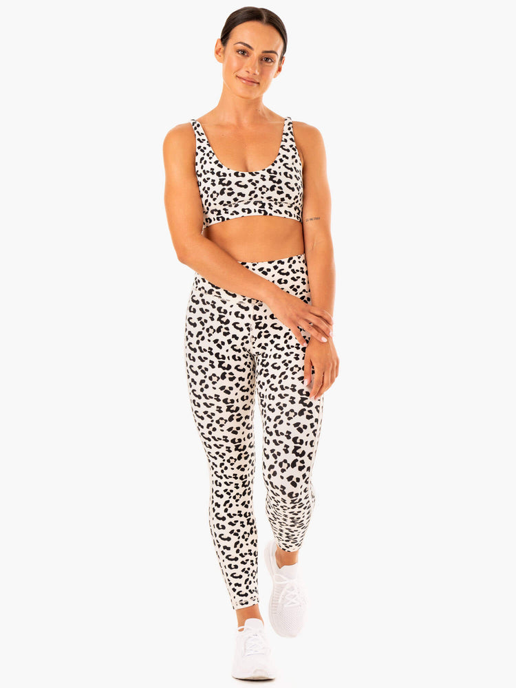 Leggings Ryderwear Evolution High Waisted Scrunch Leopard Femme | YCM-22315061