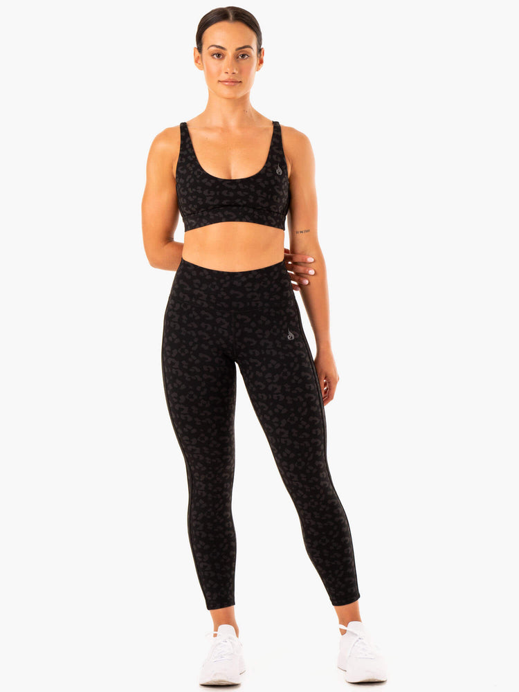 Leggings Ryderwear Evolution High Waisted Scrunch Noir Femme | TDM-19174123