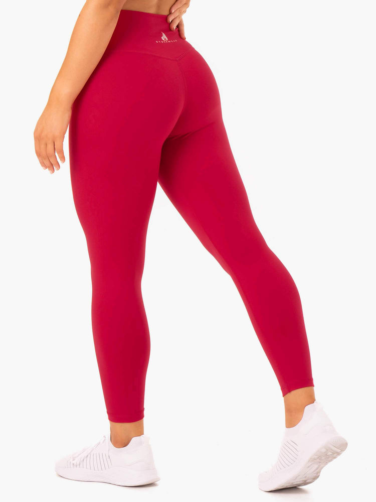 Leggings Ryderwear Base Full Length High Waisted Rouge Femme | FNL-02342660