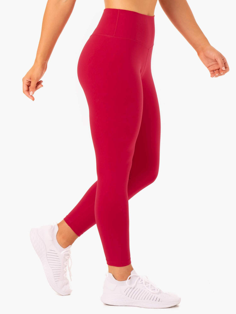 Leggings Ryderwear Base Full Length High Waisted Rouge Femme | FNL-02342660