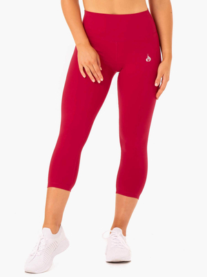 Leggings Ryderwear Base 7/8 High Waisted Rouge Femme | RGK-75180080