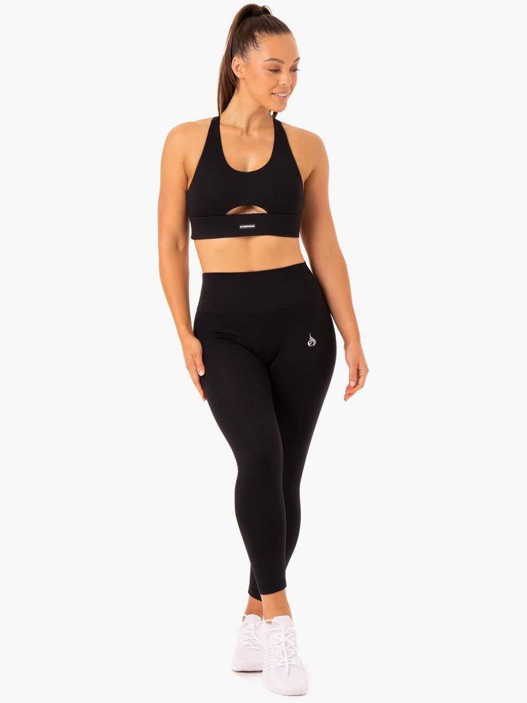 Leggings Ryderwear Base Full Length High Waisted Noir Femme | UZQ-48331418