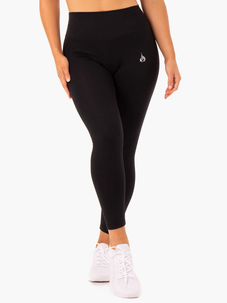 Leggings Ryderwear Base Full Length High Waisted Noir Femme | UZQ-48331418