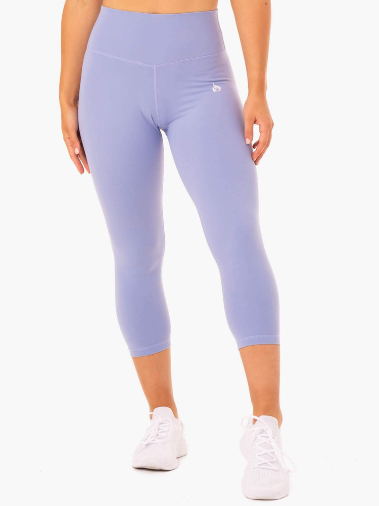 Leggings Ryderwear Base 7/8 High Waisted Violette Femme | JVM-13126795