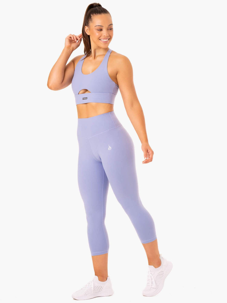 Leggings Ryderwear Base 7/8 High Waisted Violette Femme | JVM-13126795