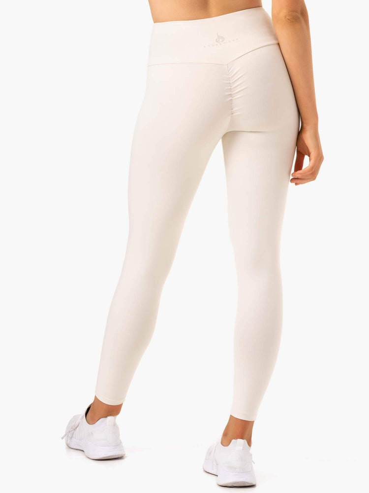 Leggings Ryderwear Adapt High Waisted Scrunch Blanche Femme | KYH-52499299