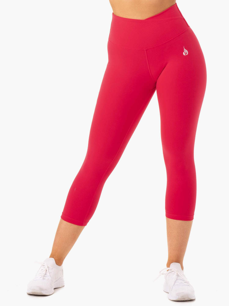 Leggings Ryderwear Amazon 7/8 Rouge Femme | JAS-09534999