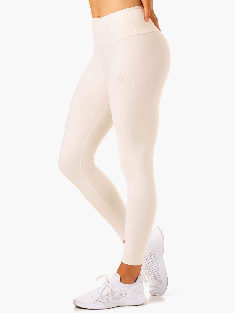 Leggings Ryderwear Adapt High Waisted Scrunch Blanche Femme | KYH-52499299