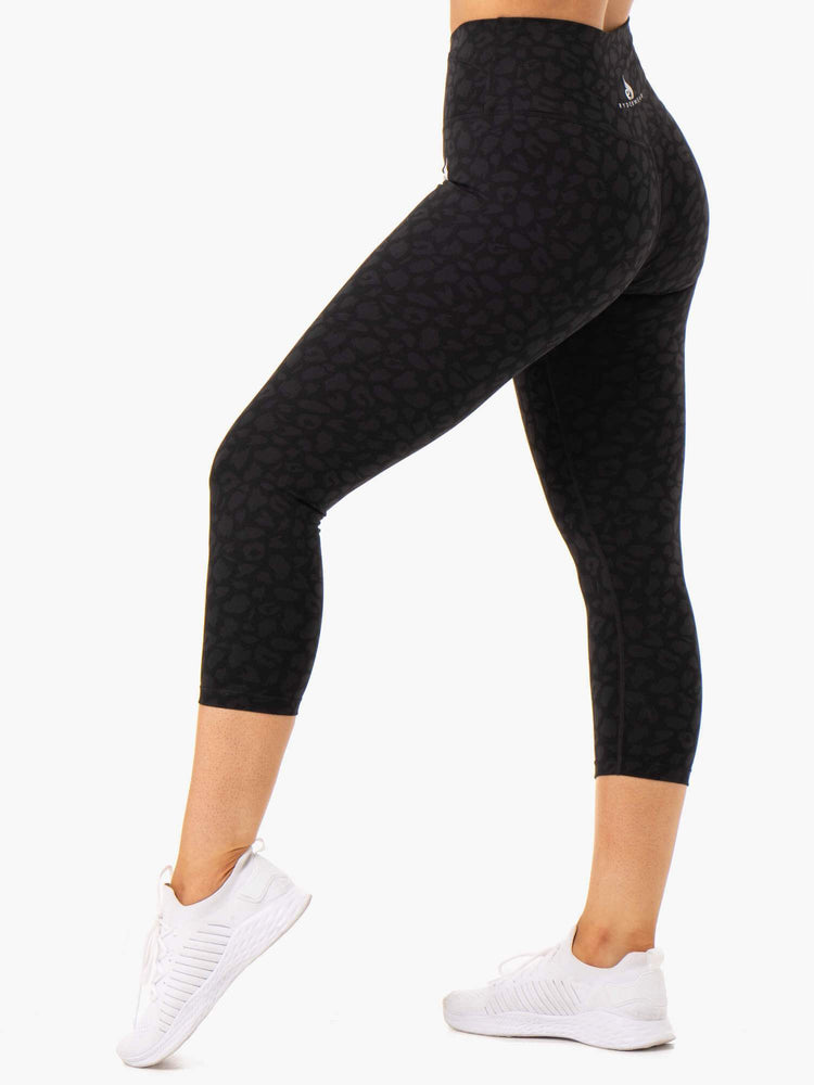 Leggings Ryderwear Amazon 7/8 Noir Femme | IOU-09227493