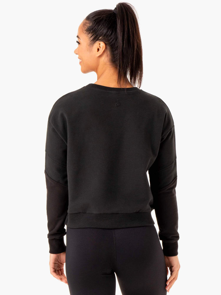 Pulls Ryderwear Hybrid Pullover Noir Femme | YWV-96780091