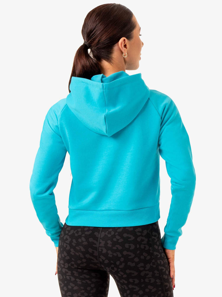 Sweat à Capuche Ryderwear Ultra Pullover Turquoise Femme | GDB-54614881