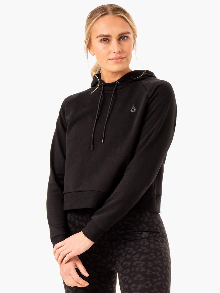 Sweat à Capuche Ryderwear Ultra Pullover Noir Femme | KAV-69591456