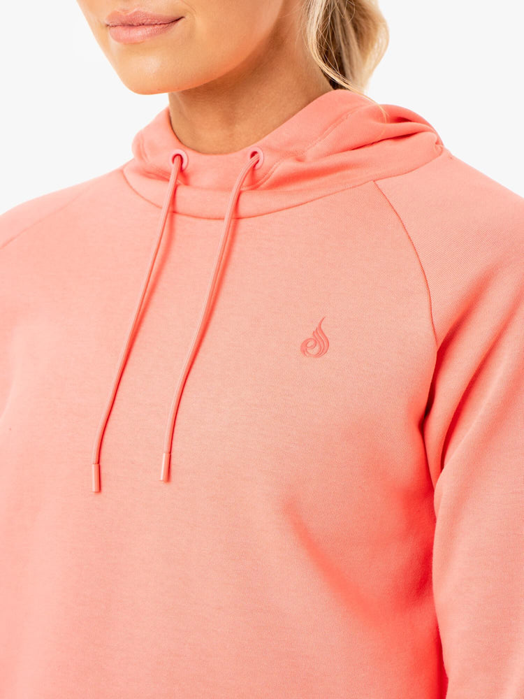 Sweat à Capuche Ryderwear Ultra Pullover Corail Femme | WNP-71468623