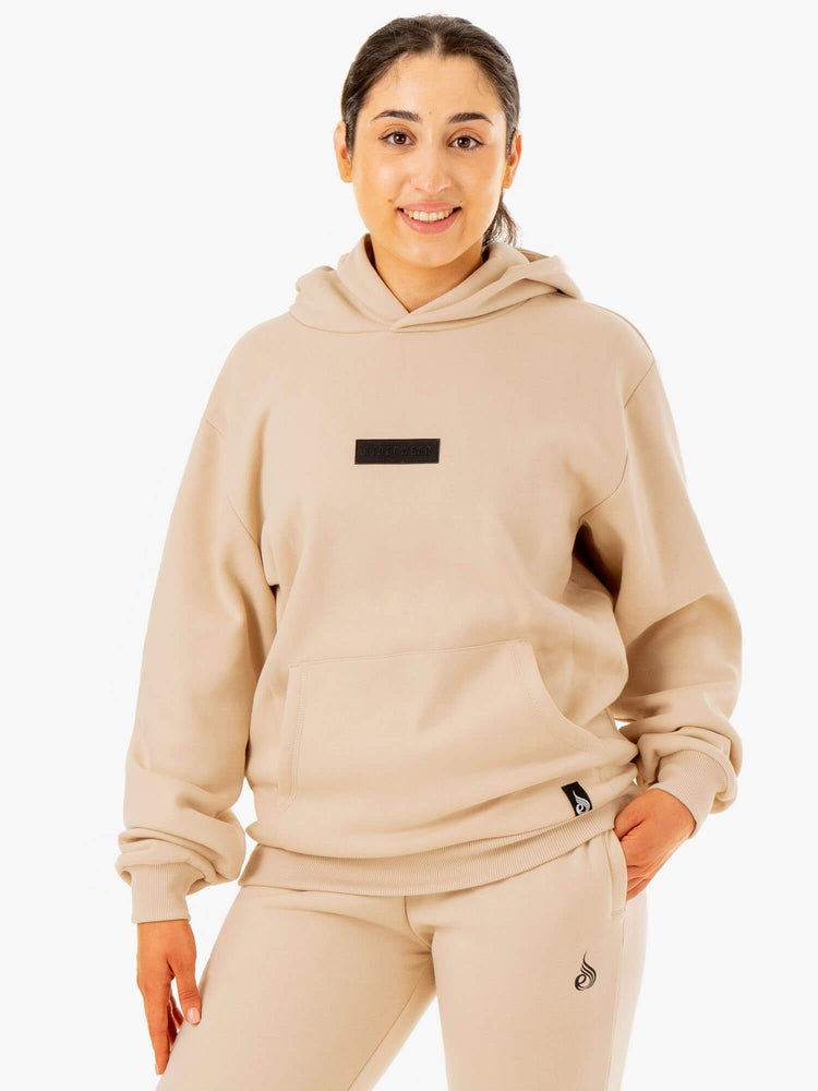 Sweat à Capuche Ryderwear Pullover Marron Femme | EWN-74328805