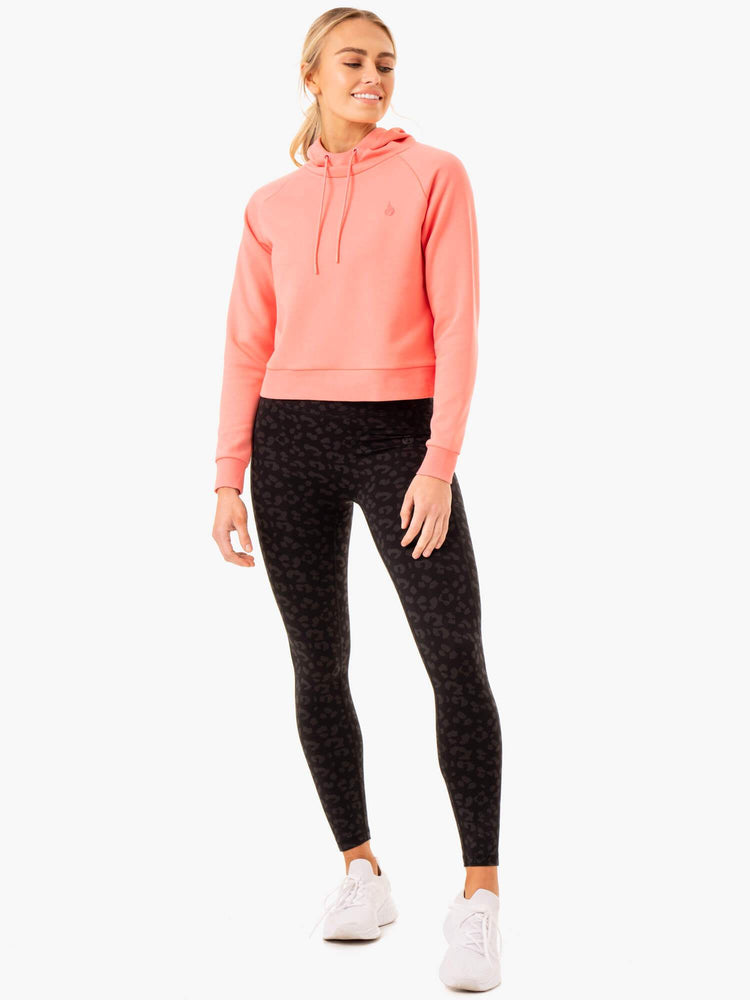 Sweat à Capuche Ryderwear Ultra Pullover Corail Femme | WNP-71468623