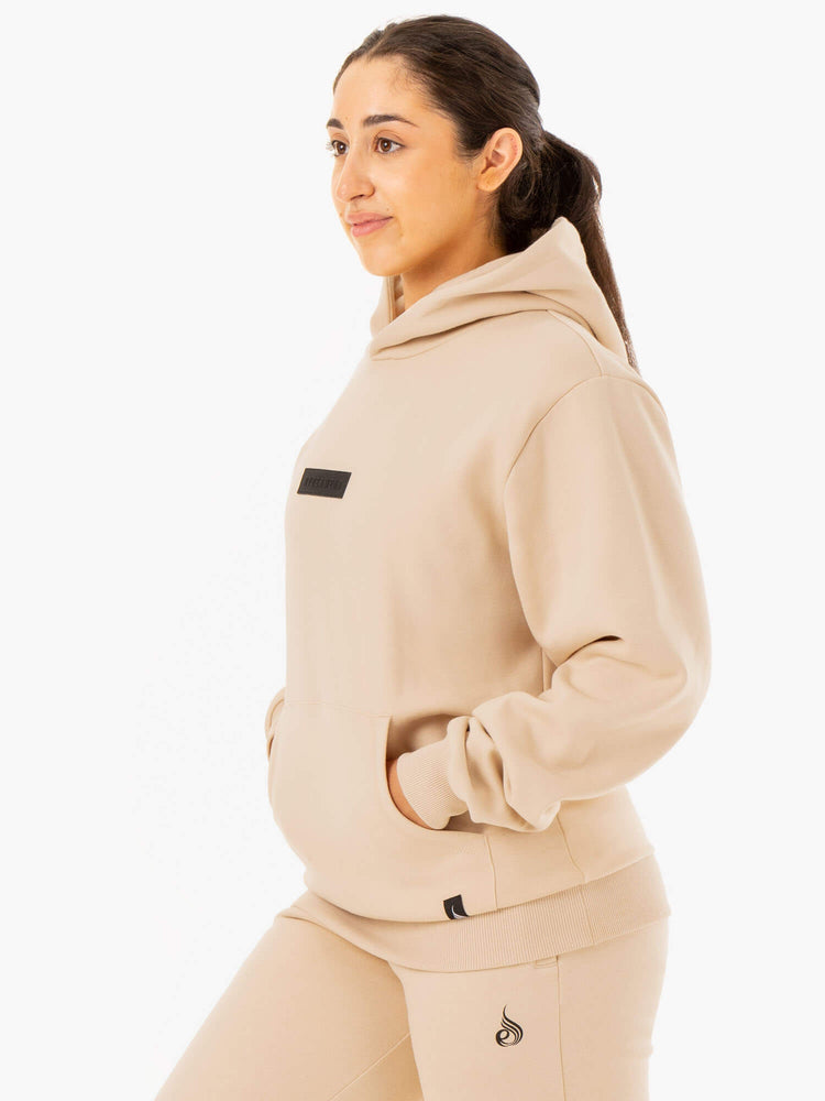 Sweat à Capuche Ryderwear Pullover Marron Femme | EWN-74328805