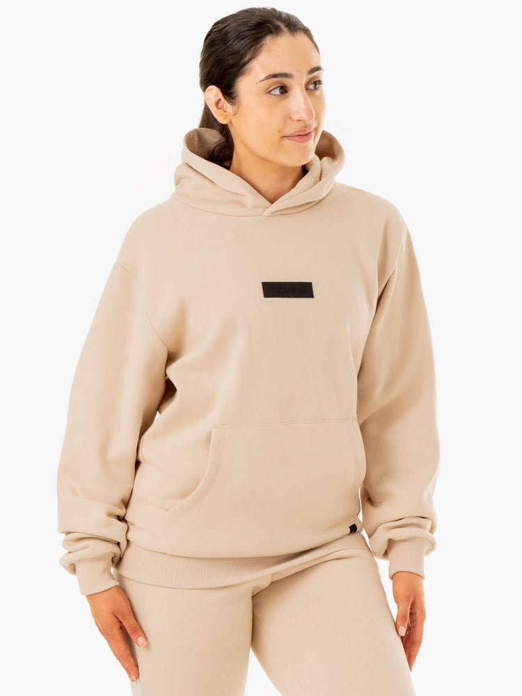 Sweat à Capuche Ryderwear Pullover Marron Femme | EWN-74328805