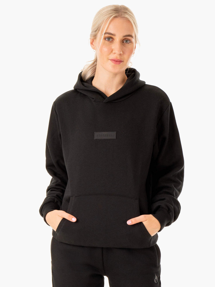 Sweat à Capuche Ryderwear Pullover Noir Femme | YTB-92030690